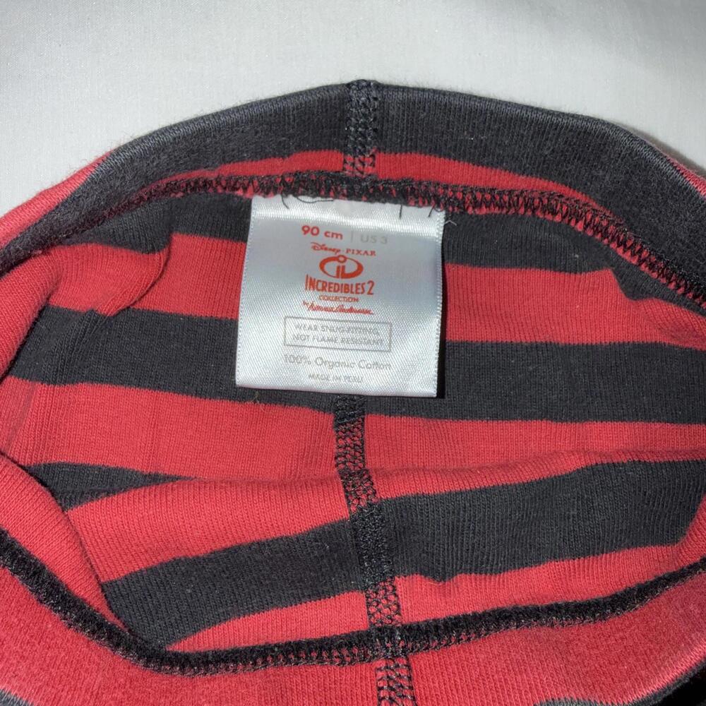 The Incredibles Kids' Pajama Set Red and Black Striped - Picture 7 of 9